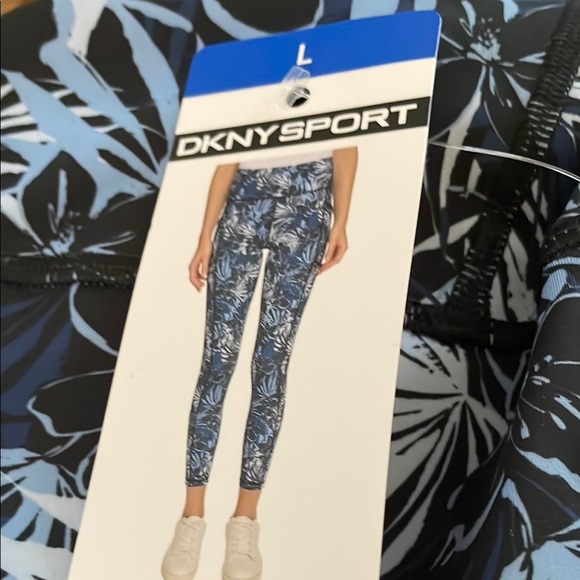 Dkny Pants - DKNY Sport Blue Floral Leggings